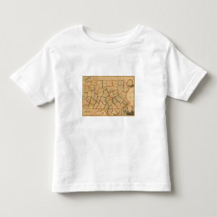 T-shirt Pour Les Tous Petits Une carte de l'état de la Pennsylvanie