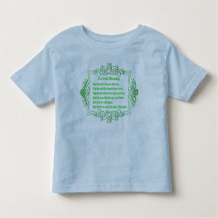 T-shirt Pour Les Tous Petits Une Chemise De La Bénédiction Irlandaise