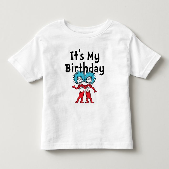 T-shirt Pour Les Tous Petits Une chose deux | C'est mon anniversaire (Devant)