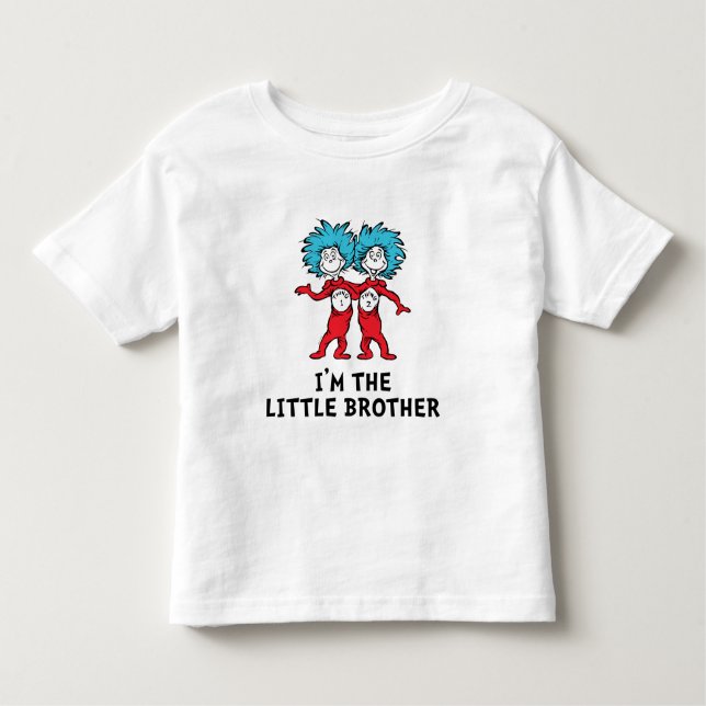 T-shirt Pour Les Tous Petits Une chose deux | Jumeaux | Petit frère (Devant)