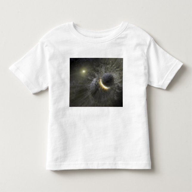 T-shirt Pour Les Tous Petits Une collision entre des objets massifs dans l'espa (Devant)