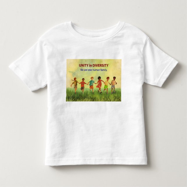 T-shirt Pour Les Tous Petits Une famille humaine (Devant)