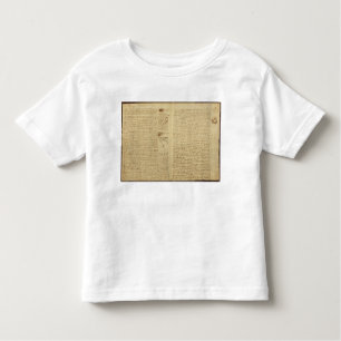 T-shirt Pour Les Tous Petits Une page du codex Leicester, 1508-12