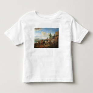 T-shirt Pour Les Tous Petits Une partie de chasse par une maison de campagne