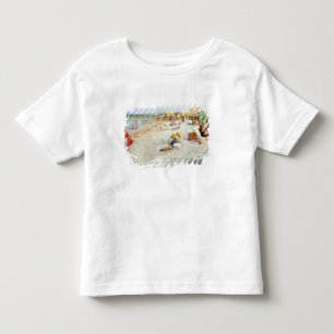 T-shirt Pour Les Tous Petits Une plage occupée en été