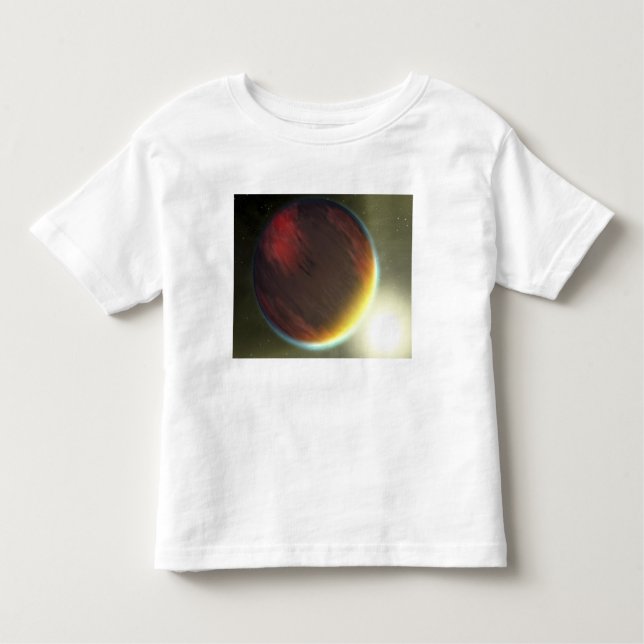 T-shirt Pour Les Tous Petits Une planète nuageuse comme Jupiter qui orbite (Devant)