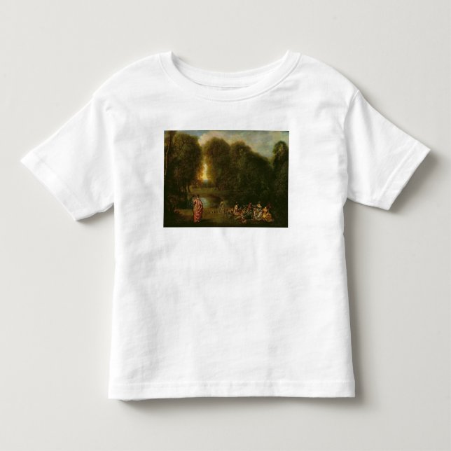 T-shirt Pour Les Tous Petits Une réunion en parc (Devant)