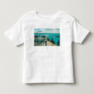 T-shirt Pour Les Tous Petits Une scène de pêche avec un crochet énorme