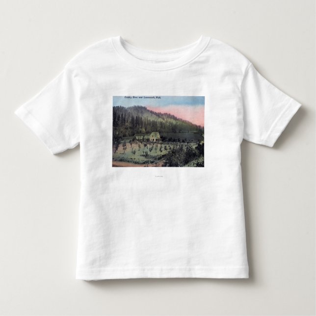 T-shirt Pour Les Tous Petits Une scène de résidence de pays (Devant)