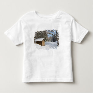 T-shirt Pour Les Tous Petits Une scène neigeuse au peu d'étang de Lyford d'AMC