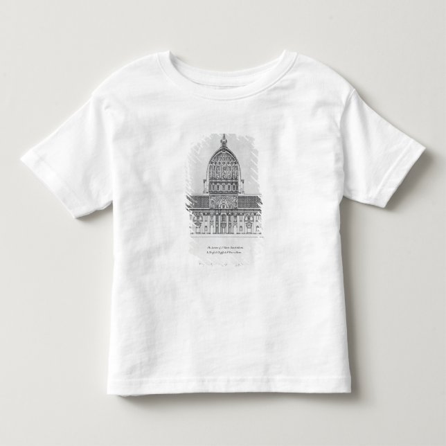 T-shirt Pour Les Tous Petits Une section transversale de St Peter, Rome (Devant)
