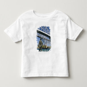T-shirt Pour Les Tous Petits Une statue de Thomas Edison par l'artiste local Mi