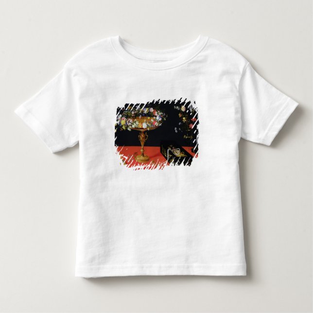 T-shirt Pour Les Tous Petits Une vie immobile d'un Tazza avec des fleurs (Devant)