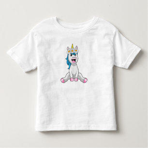 T-shirt Pour Les Tous Petits Unicorn avec Flowers Daisy
