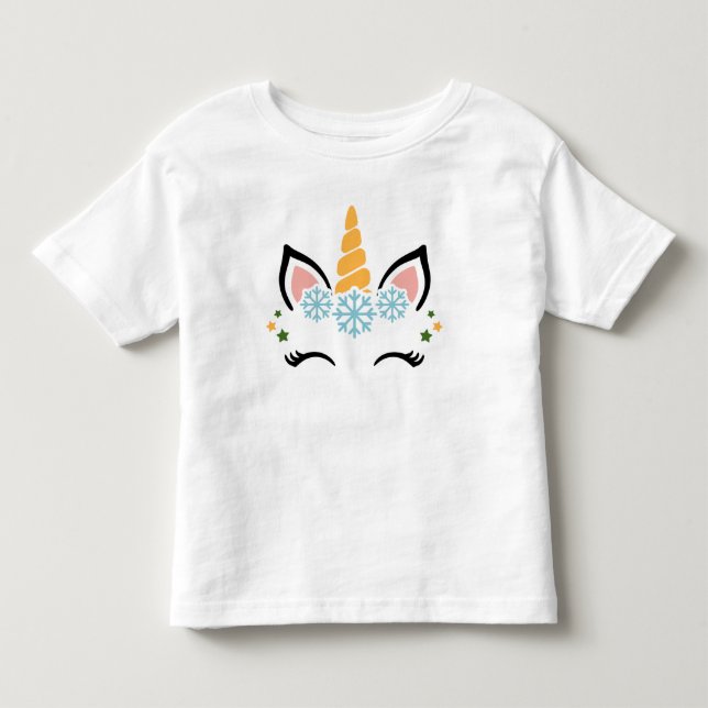 T-shirt Pour Les Tous Petits Unicorne (Devant)