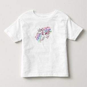 T-shirt Pour Les Tous Petits Unicorne arc-en-ciel