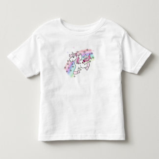 T-shirt Pour Les Tous Petits Unicorne arc-en-ciel