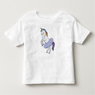 T-shirt Pour Les Tous Petits Unicorne au Ballet avec jupe