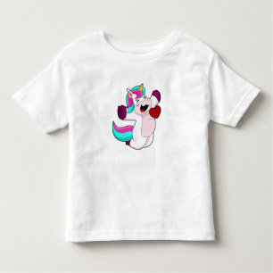 T-shirt Pour Les Tous Petits Unicorne avec coeur