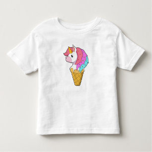 T-shirt Pour Les Tous Petits Unicorne avec crème glacée