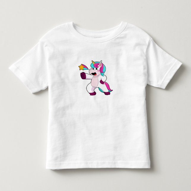 T-shirt Pour Les Tous Petits Unicorne avec étoile (Devant)