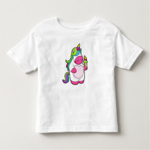 T-shirt Pour Les Tous Petits Unicorne avec gaufre Glace