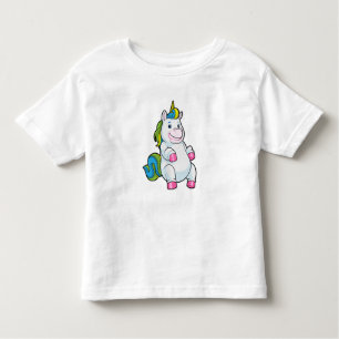 T-shirt Pour Les Tous Petits Unicorne avec gros ventre