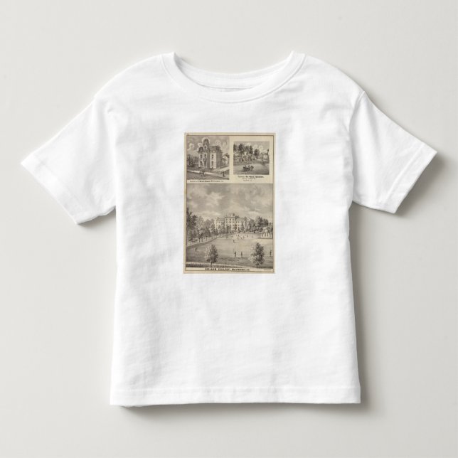 T-shirt Pour Les Tous Petits Université d'Earlham, Richmond (Devant)