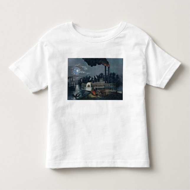 T-shirt Pour Les Tous Petits Up de Wooding sur le Mississippi (Devant)