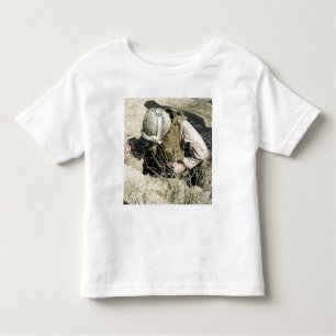 T-shirt Pour Les Tous Petits US Marine saute dans un trou