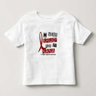 T-shirt Pour Les Tous Petits Usage Bourgogne du MYÉLOME MULTIPLE I pour ma Nan