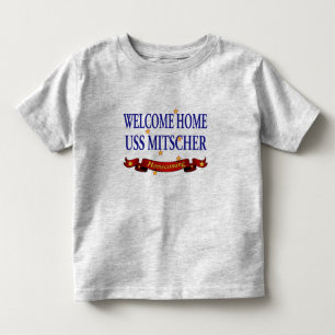 T-shirt Pour Les Tous Petits USS à la maison bienvenu Mitscher