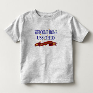 T-shirt Pour Les Tous Petits USS à la maison bienvenu Ohio