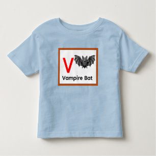 T-shirt Pour Les Tous Petits V est pour Vampire Bat