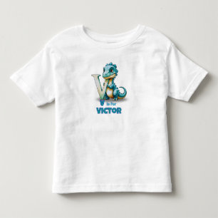 T-shirt Pour Les Tous Petits V est pour Vélociraptor –