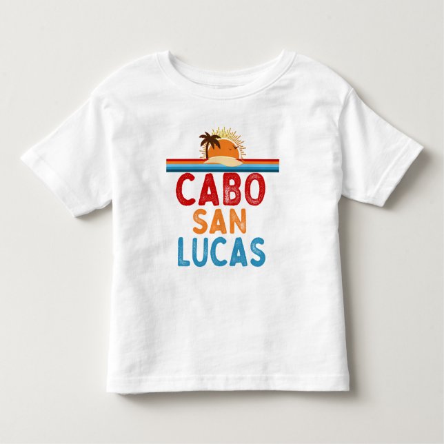 T-shirt Pour Les Tous Petits Vacances à Cabo San Lucas au Mexique (Devant)