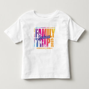 T-shirt Pour Les Tous Petits Vacances de groupe de jumelage de déplacements de