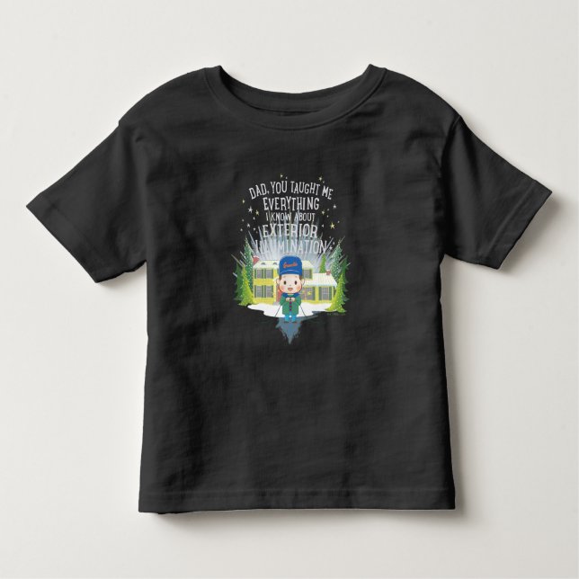 T-shirt Pour Les Tous Petits Vacances de Noël Éclairage extérieur (Devant)