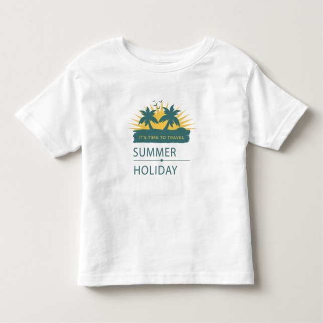 T-shirt Pour Les Tous Petits Vacances d'été Paysage (Devant)