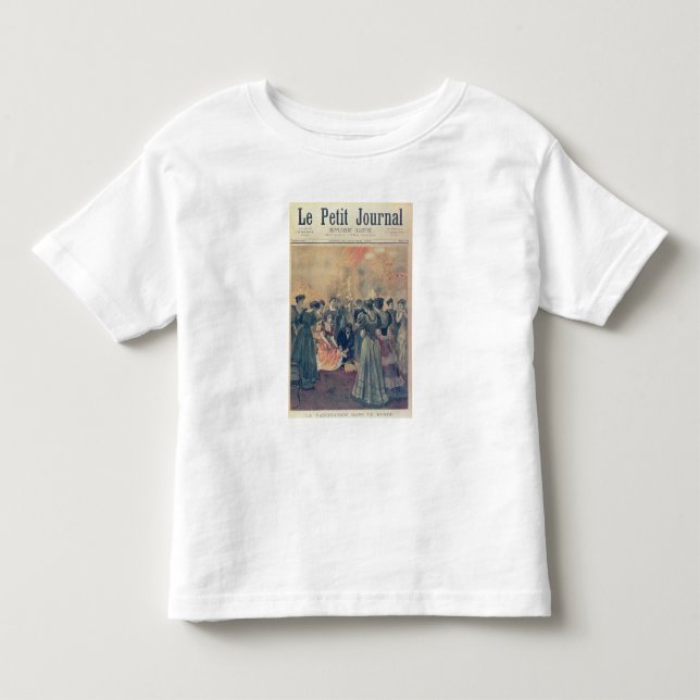 T-shirt Pour Les Tous Petits Vaccination à une réception de soirée (Devant)