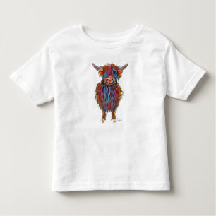 T-shirt Pour Les Tous Petits Vache des montagnes écossaise "MacDOUGHNUT" par