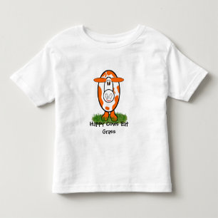 T-shirt Pour Les Tous Petits Vaches heureuses mangent de l'herbe - - Personnali