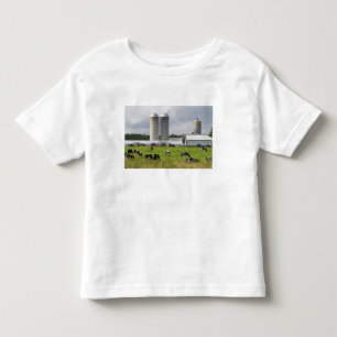 T-shirt Pour Les Tous Petits Vaches laitières et ferme près du comté de Taylor