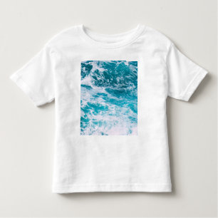 T-shirt Pour Les Tous Petits Vagues de l'océan bleu