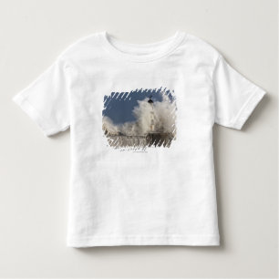T-shirt Pour Les Tous Petits Vagues se brisant contre un phare