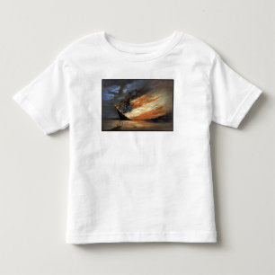 T-shirt Pour Les Tous Petits Vaisseau amiral de la guerre civile rebelle en feu