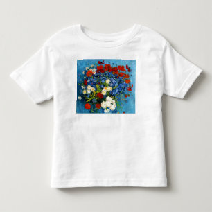 T-shirt Pour Les Tous Petits Van Gogh Vase avec Cornflowers et Poppies