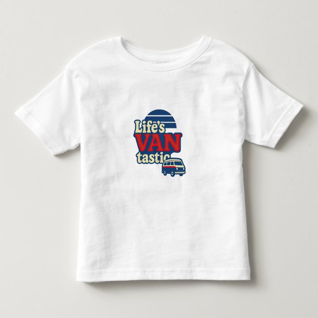 T-shirt Pour Les Tous Petits VANtastic Red Cream Blue Edition (Devant)