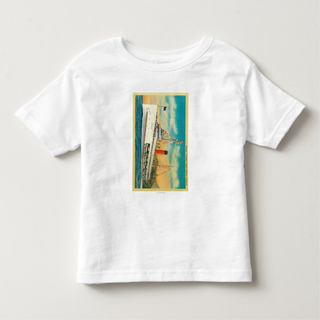 T-shirt Pour Les Tous Petits Vapeur "Catalina" à l'île de Père Noël Catalina (Devant)
