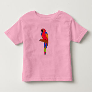 T-shirt Pour Les Tous Petits Vecteur - oiseau de perroquet